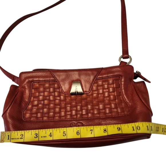 So Rachel by Longaberger Dark Dusty Rose Leather Purse - Picture 12 of 14